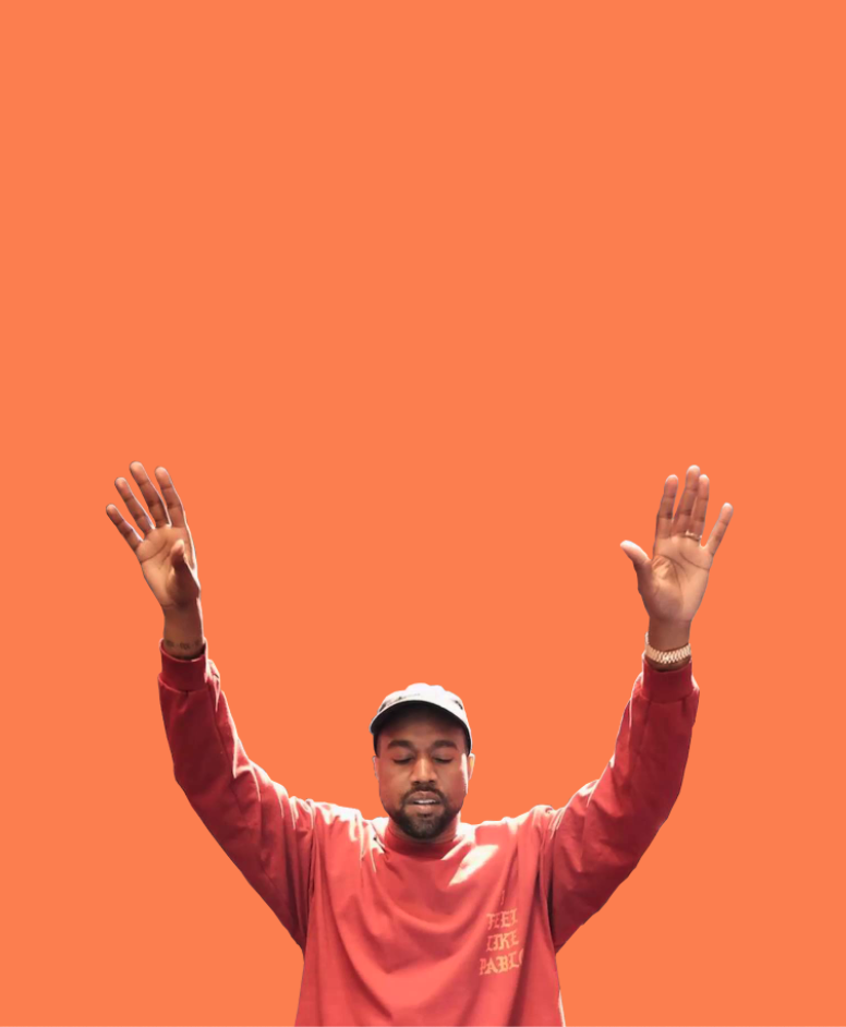 screenshot of Kanye Best's landing page